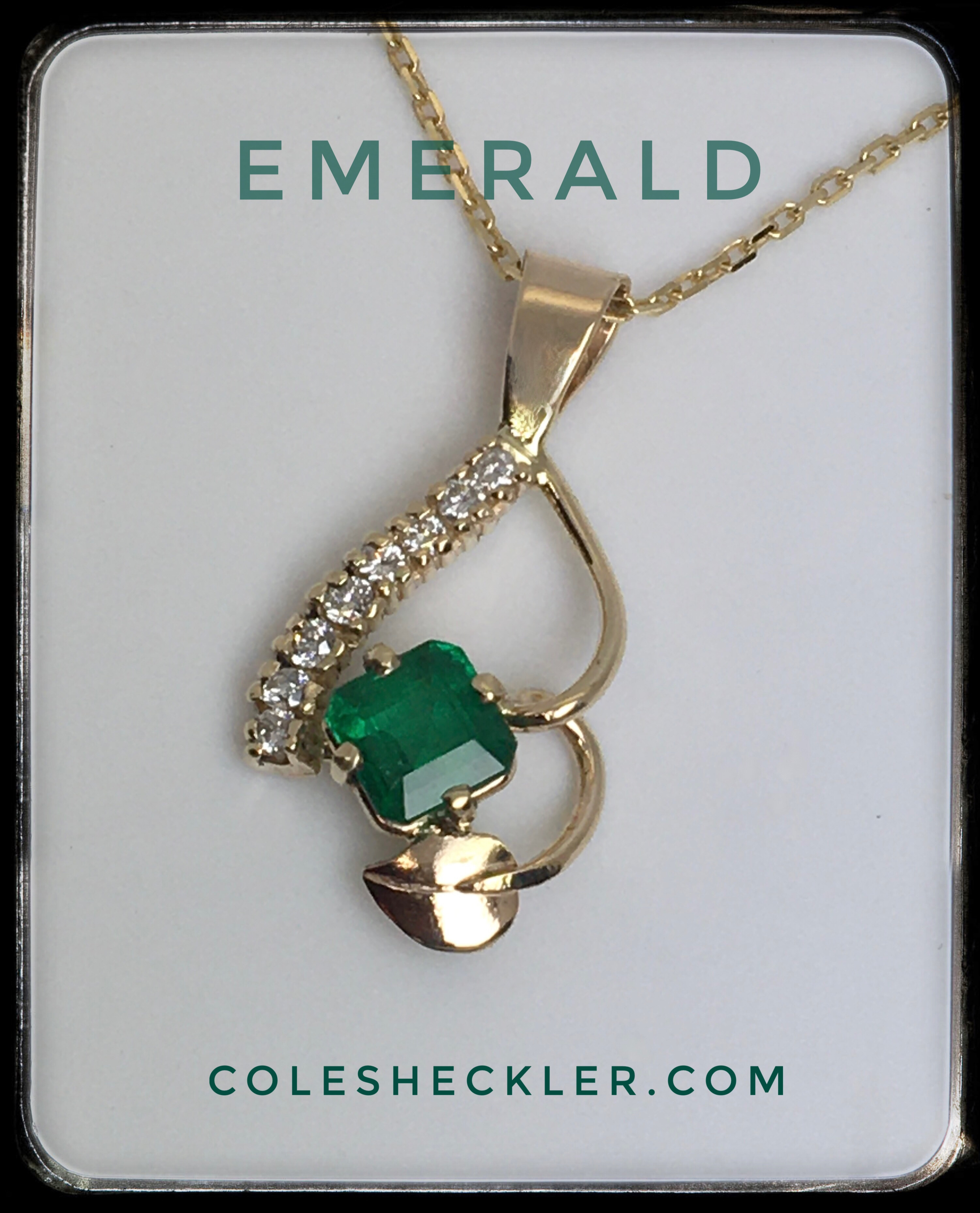 Emerald and Diamonds Pendant 192